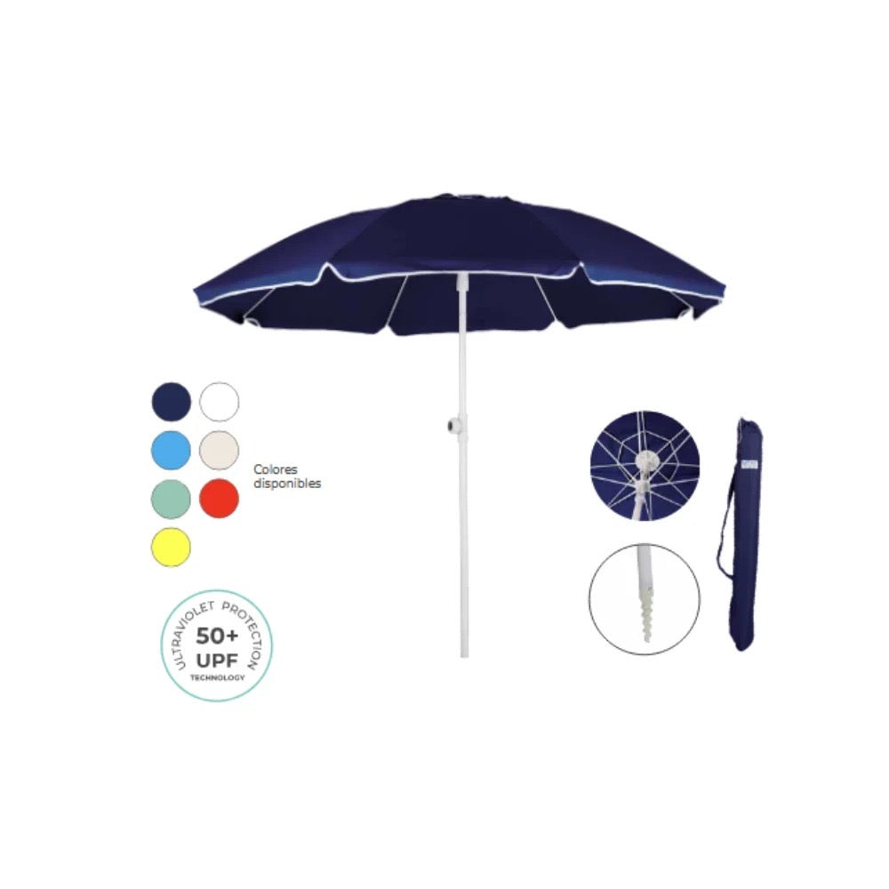 Sombrilla de playa – compacta y resistente