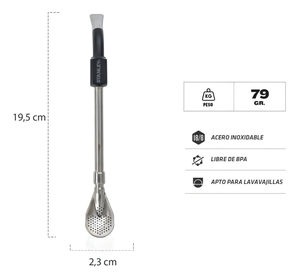 Bombilla Stanley de Acero Inoxidable