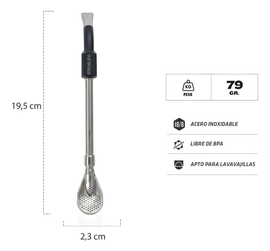 Bombilla Stanley de Acero Inoxidable