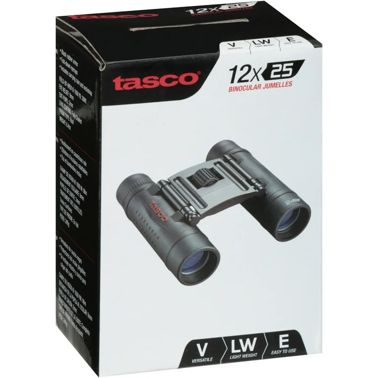 Binocular Tasco Essentials 12x25 Black Roof
