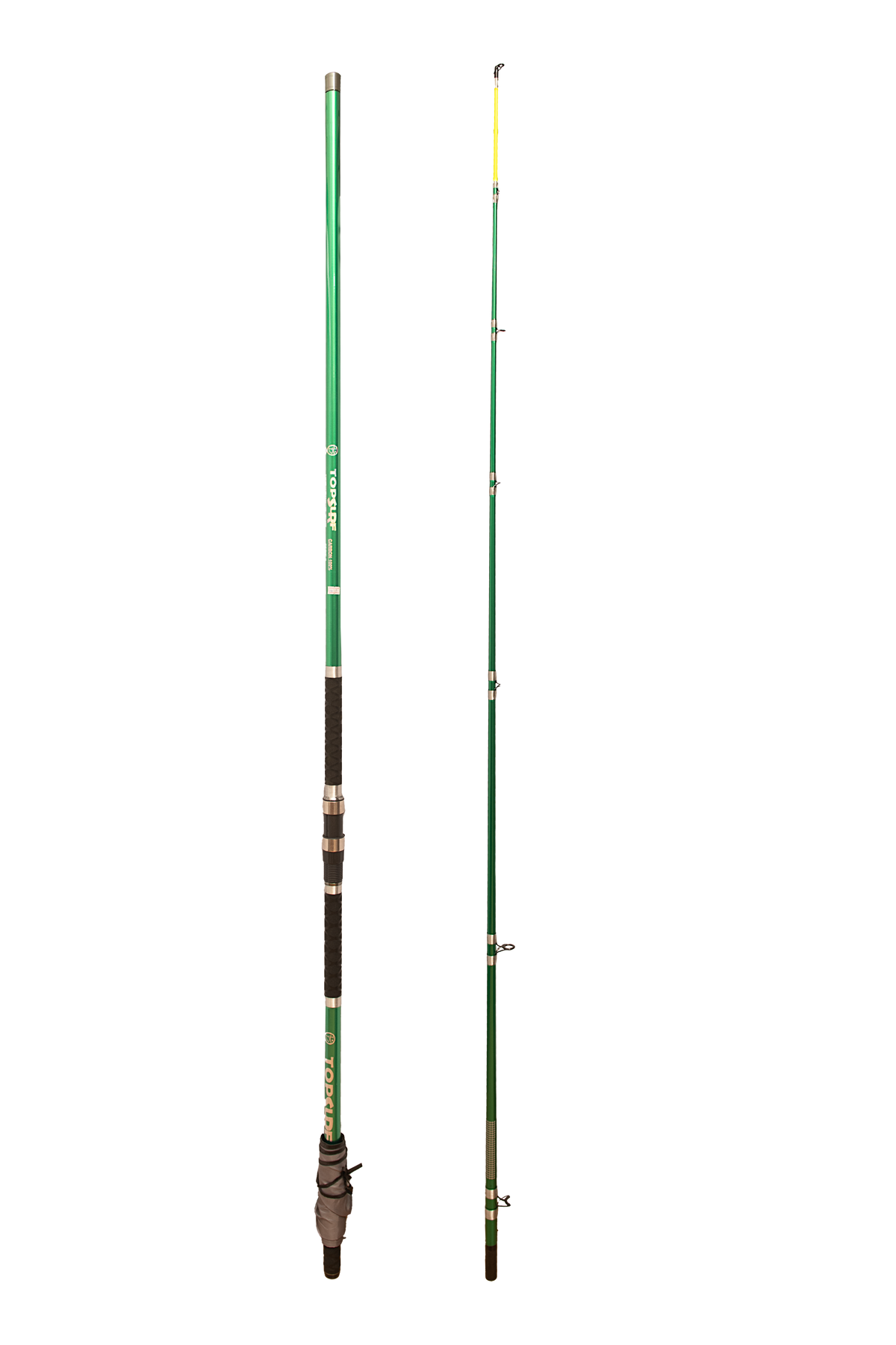 Caña Topsurf Carbón 3.90 Mts 2 Tramos Rotativo