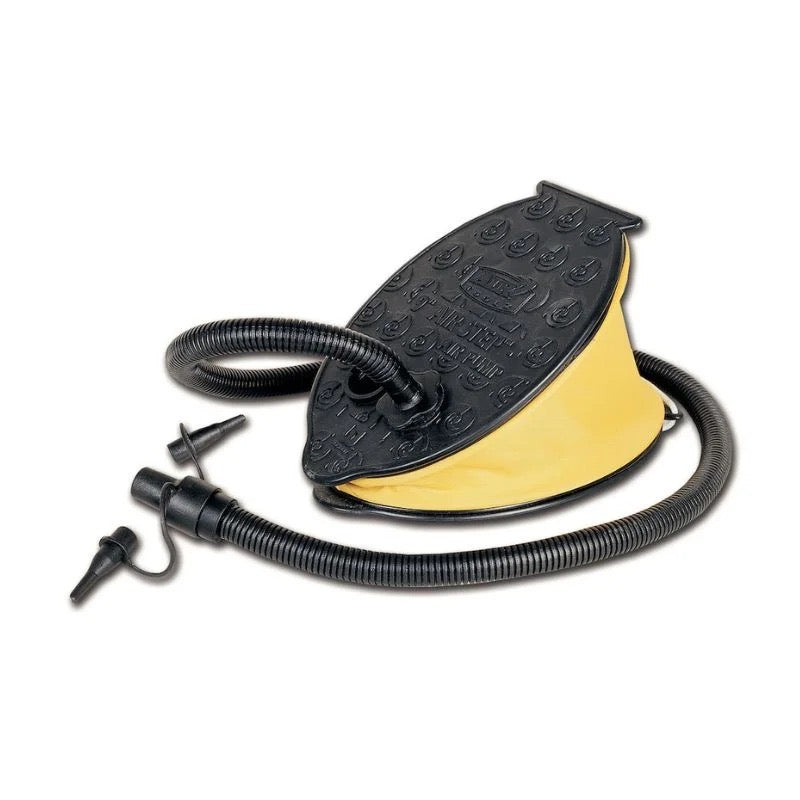 Inflador / desinflador de pie para colchones de camping