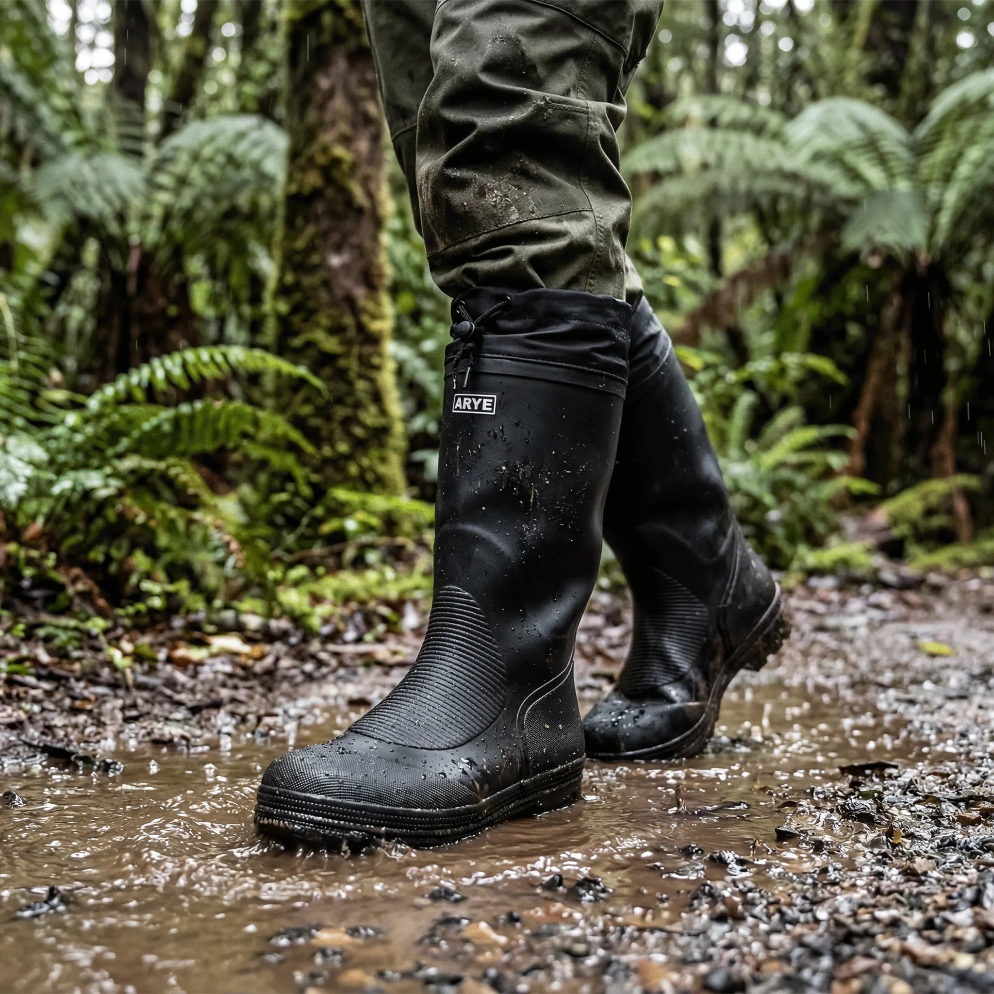 Bota de lluvia Arye con suela pantenera