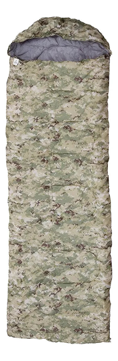 Sobre de dormir camuflado digital con capucha