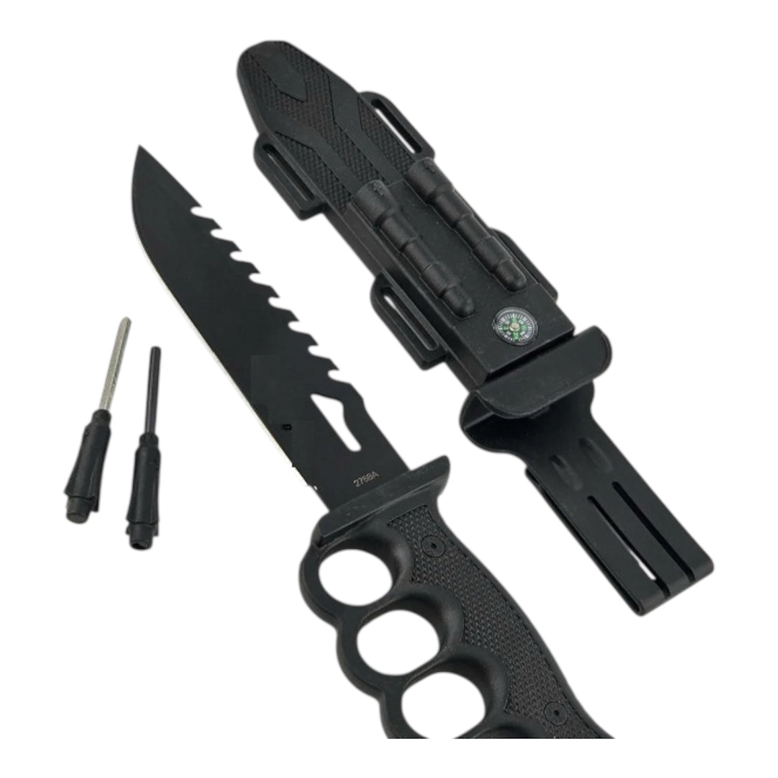 Cuchillo con piña americana y pedernal