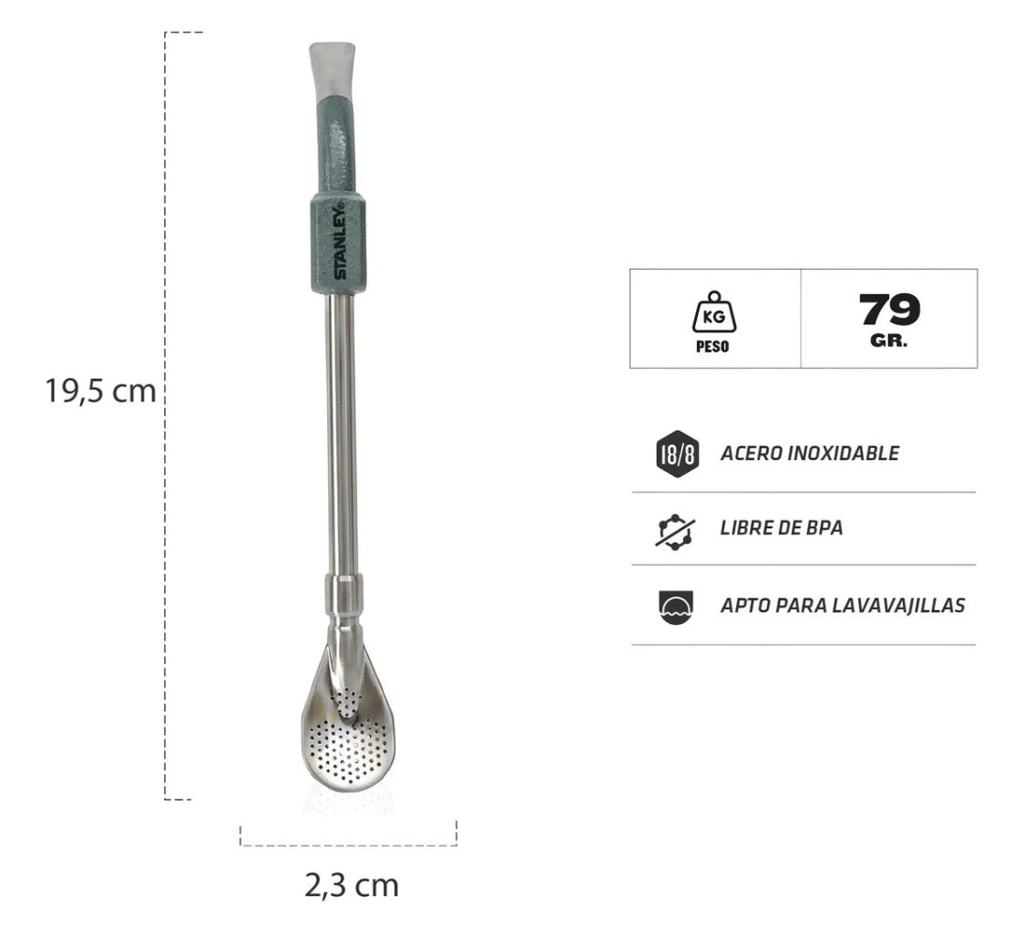 Bombilla Stanley de Acero Inoxidable