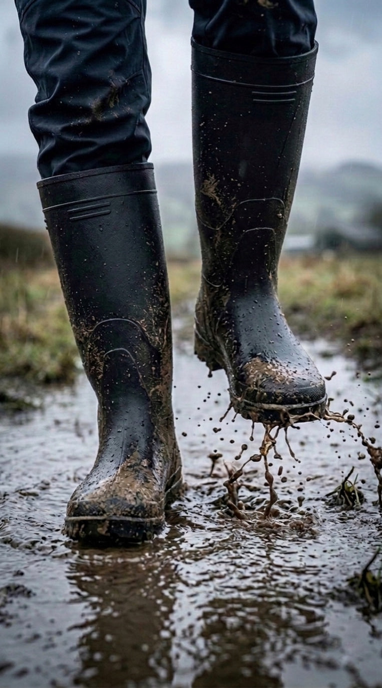 Botas de Lluvia Negras