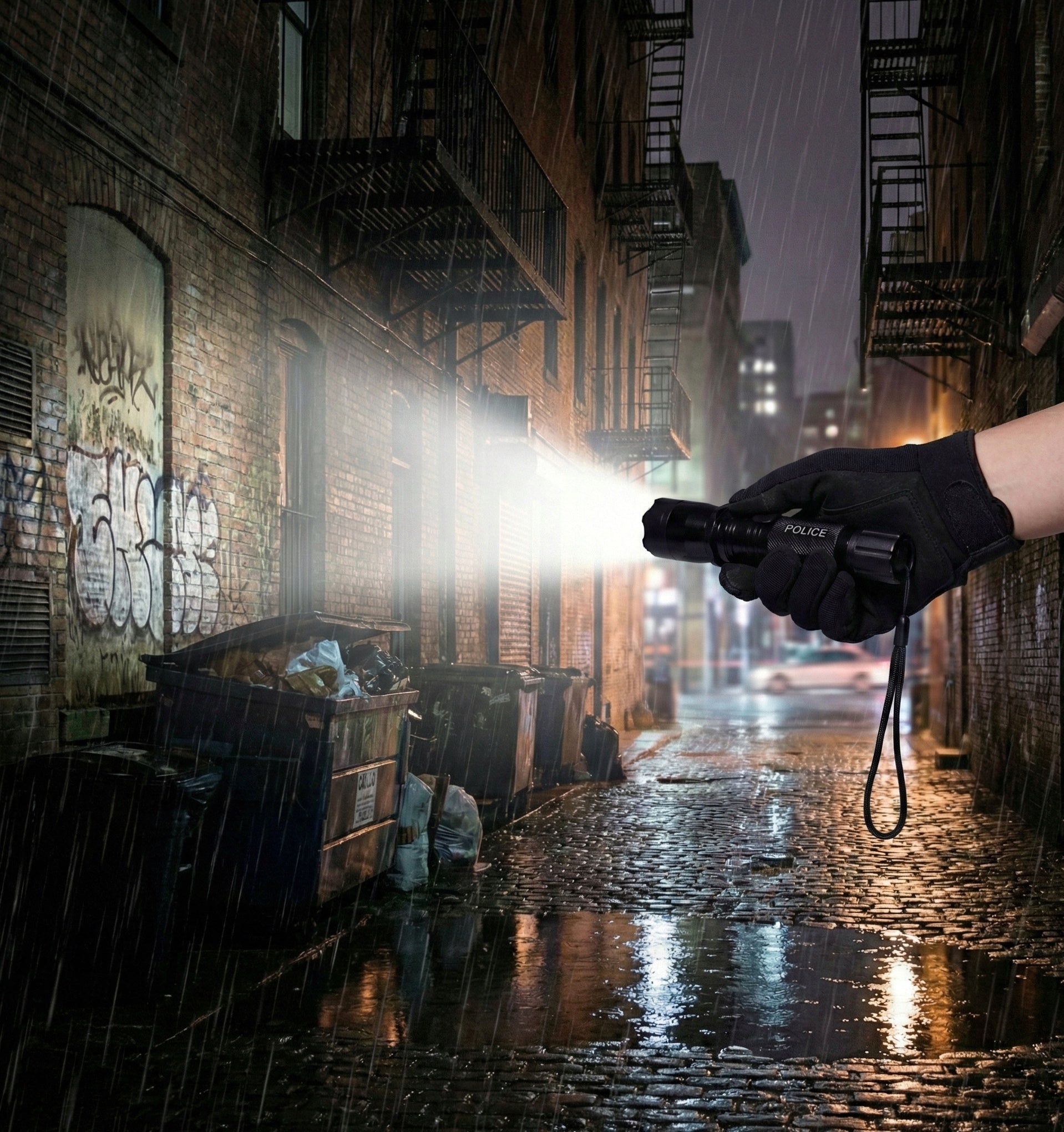 Linterna personal con picana recargable