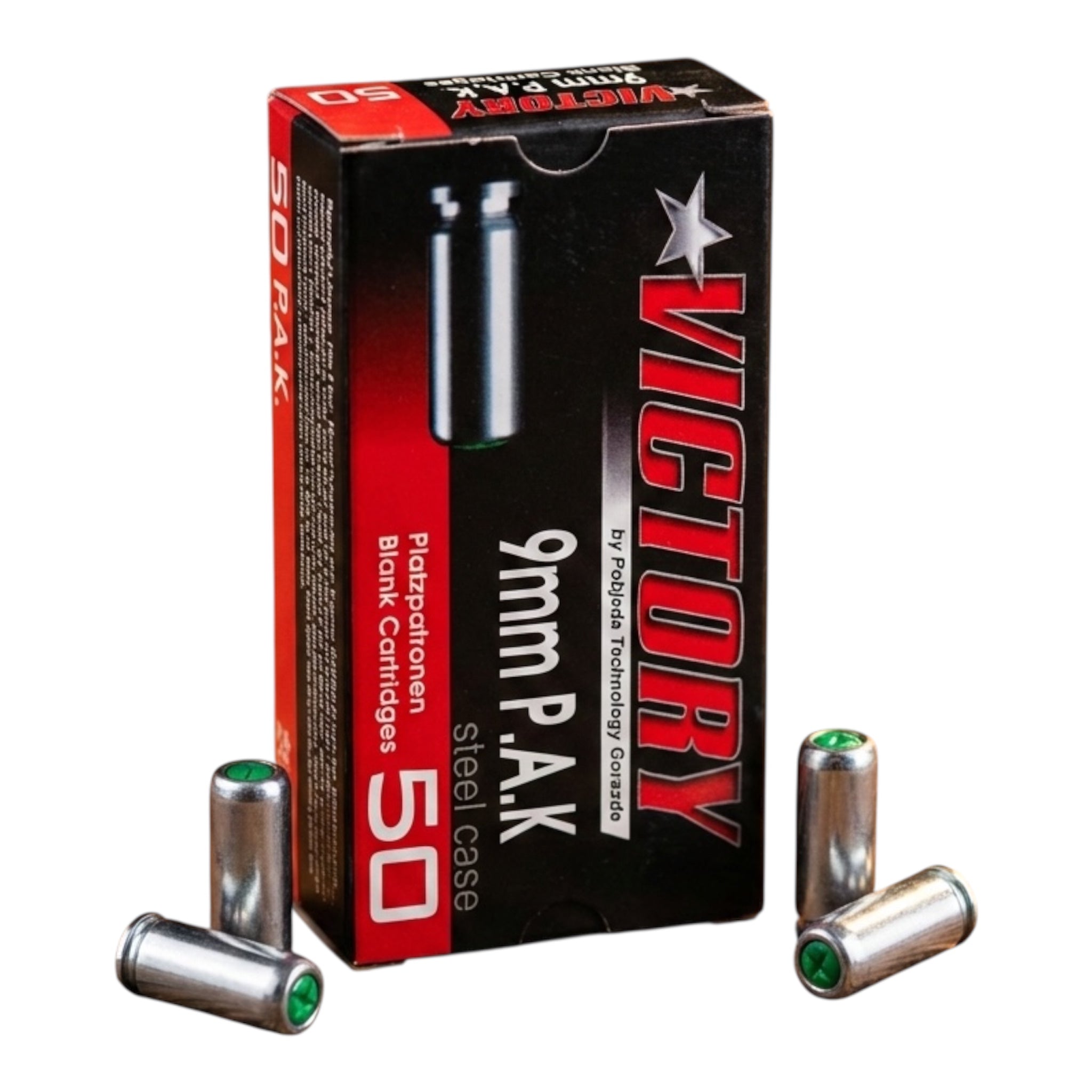 Munición de Fogueo 9 mm P.A.K.